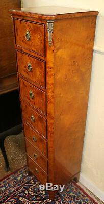 Superb Bronze Mounted French Louis Xvi Lingerie Chest Dresser