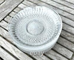 10 beautiful French antique cut crystal plates, possibly Saint Louis c1900