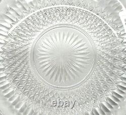 10 beautiful French antique cut crystal plates, possibly Saint Louis c1900