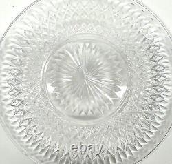 10 beautiful French antique cut crystal plates, possibly Saint Louis c1900