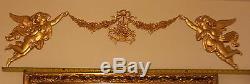 125cm FRENCH ANTIQUE LOUIS XV GOLD GILT DORE RESIN WALL DOOR MOULDING DECORATION