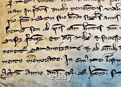 1263 MEDIEVAL PARCHMENT FROM LOUIS IX & URBAN IV ERA Handschrift auf Pergament