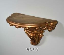 13 Wide French Louis XV Vintage Sconce Gilt Wood Corbel/Shelf