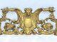 15 Huge French Gilded Bronze Ram Louis Xv Pediment Hardware Furniture Salvage