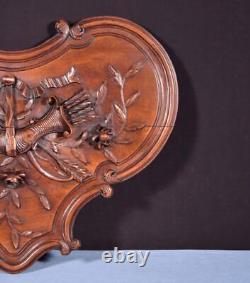 16 Tall French Antique Highly Carved Louis XV Panel in Walnut Wood Salvage