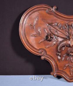 16 Tall French Antique Highly Carved Louis XV Panel in Walnut Wood Salvage