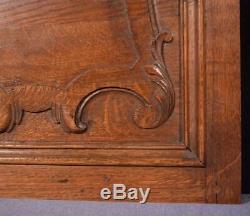 1700's Antique 17 Wide French Louis XIV Period Solid Oak Panel (6)