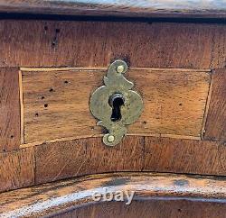 @1725 antique French Furniture Louis XIVJewelry Box commode chest wormy walnut