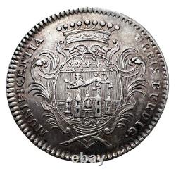1738 FRANCE King LOUIS XV Bordeaux Antique Vintage FRENCH Silver Medal Rare