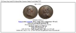 1781 France King Louis XVI & Queen Marie Antoinette Antique French Medal i77577