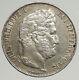 1845 France King Louis Philippe I French Antique Old Silver 5 Francs Coin I93761
