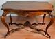 1890 Antique French Louis Xv Rococo Carved Walnut Center Table / Hall Table