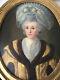 18th Century Antique Oil Painting Portrait Of A French Marquise Under Louis Xvi