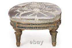 18th century French Louis XVI Painted Footstool