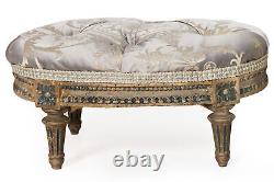 18th century French Louis XVI Painted Footstool