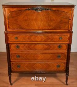 1900s Antique The Widdicomb Furniture CO French Louis XV carved Walnut Dresser