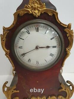 19th C French Boulle mantel clock in Louis XV Style, R & Co Paris Movement