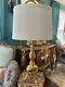 19th C. French Louis Xv Style Gilt Bronze Candelabra Table Lamp