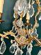 19th Century French Gilt Bronze Crystal Cage Chandelier / Pampille