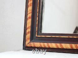 19th Century French Louis Philippe Faux-Grained Wall Mirror