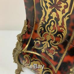 19th Century French Red Boulle Louis XV Style Clock Mantle Bracket Large inlaid