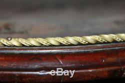 19th Century Louis XVI French Empire Mahogany Gueridon Gilt Brass Mounts