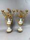 19th Century Pair Of French Louis Xvi White Marble And Bronze Candelabras
