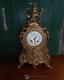 19th Louis Xv Rococo Antique French Ormolu Bronze Clock