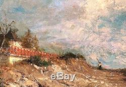 19th century French Impressionist Beach Landscape Hyeres Louis APPIAN 1862-1896