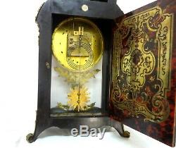 36´´ Antique French Clock Superb Martinot Boulle Louis XVI Bronze Tortoiseshell