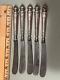 4 18th Century French Sterling Silver Fruit Knives Rm C. 1790 Ornate 6.5 Louisxv