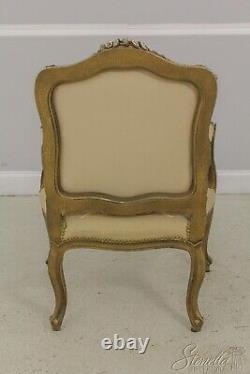 58712EC Pair French Louis XV Aubusson Upholstered Armchairs