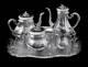 5pc French Louis Xvi 950 Sterling Silver Tea Set + Tray By Parent, 1850-1899
