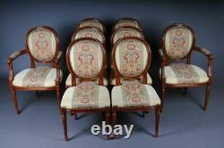 8 French Salon Chairs Louis XVI C-167