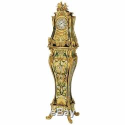 A Rare and Important French Louis XIV Gilt-Bronze Mounted Boulle Marquetry Clock