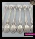 Antique 1900s French Sterling Silver Dinner Forks Flatware Set 6 Pc Louis Xvi St