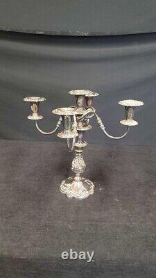 ANTIQUE 19th Century Sheffield Silver Co CANDELABRA -MADE IN USA 5 Arm