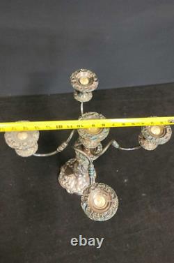 ANTIQUE 19th Century Sheffield Silver Co CANDELABRA -MADE IN USA 5 Arm