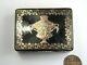 Antique French Louis Xv Natural Shell Gold Silver Pique Urn Patch Box C1780