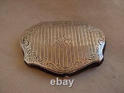 ANTIQUE FRENCH SOLID SILVER COIN PURSE, LATE 19th CENTURY