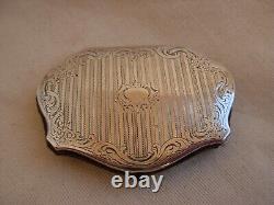 ANTIQUE FRENCH SOLID SILVER COIN PURSE, LATE 19th CENTURY