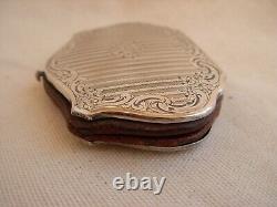 ANTIQUE FRENCH SOLID SILVER COIN PURSE, LATE 19th CENTURY