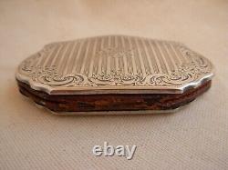 ANTIQUE FRENCH SOLID SILVER COIN PURSE, LATE 19th CENTURY