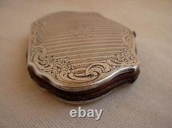 ANTIQUE FRENCH SOLID SILVER COIN PURSE, LATE 19th CENTURY