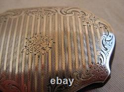 ANTIQUE FRENCH SOLID SILVER COIN PURSE, LATE 19th CENTURY