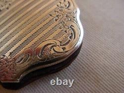 ANTIQUE FRENCH SOLID SILVER COIN PURSE, LATE 19th CENTURY