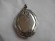 Antique French Solid Silver Mirror Pendant, Louis 15 Style, Late 19th Century