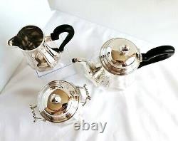 ANTIQUE FRENCH STERLING SILVER 3 Pcs TEA SET TEAPOT SUGAR BOWL LOUIS XIV 41,69oz