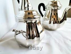 ANTIQUE FRENCH STERLING SILVER 3 Pcs TEA SET TEAPOT SUGAR BOWL LOUIS XIV 41,69oz