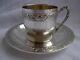 Antique French Sterling Silver Coffee Cup & Saucer, Louis 15 Style, Early 20th